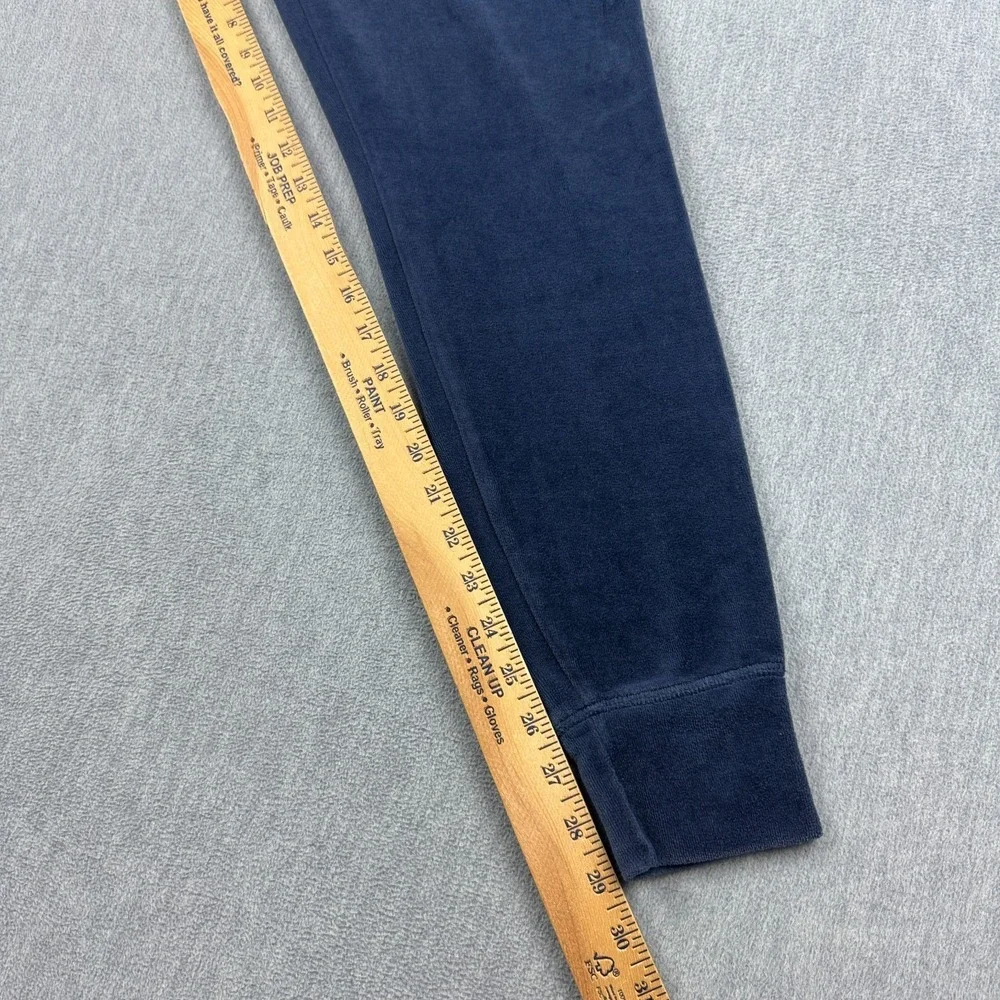 True Religion Pants Mens Medium‎ Blue Velour Velvet Joggers Sweatpants Lounge